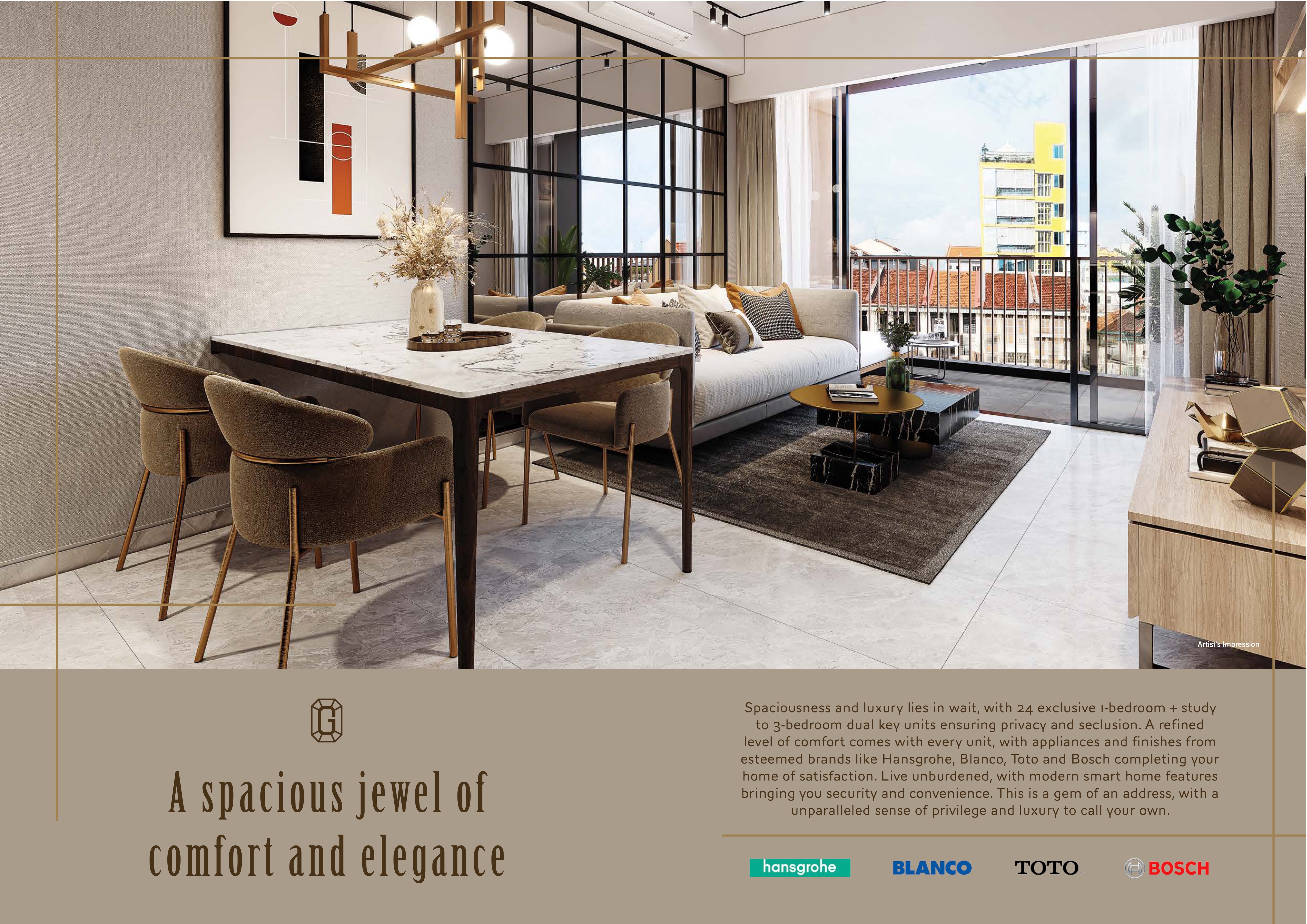 Interior living room render